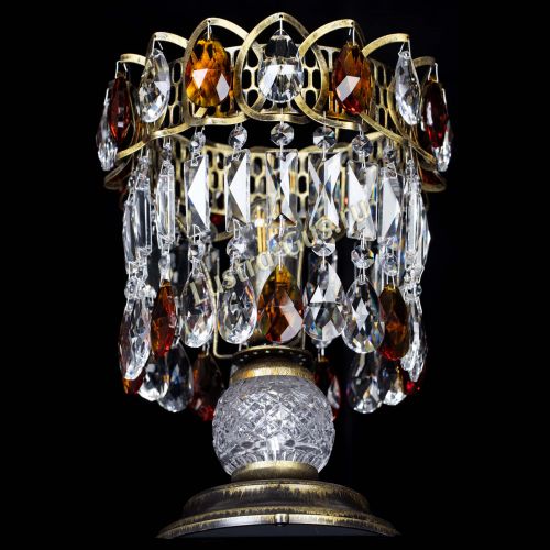 Настольная лампа Астра №1 под бронзу Чайная в Симферополе Гусь Хрустальный