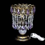 Настольная лампа Астра №1 под бронзу Фиолетовая в Симферополе