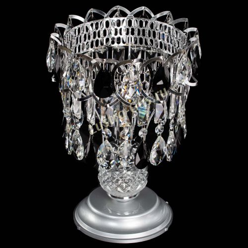 Настольная лампа Астра №1 черная в Симферополе Гусь Хрустальный