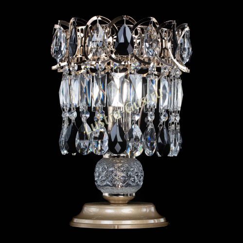 Настольная лампа Астра №1 черная в Симферополе Гусь Хрустальный