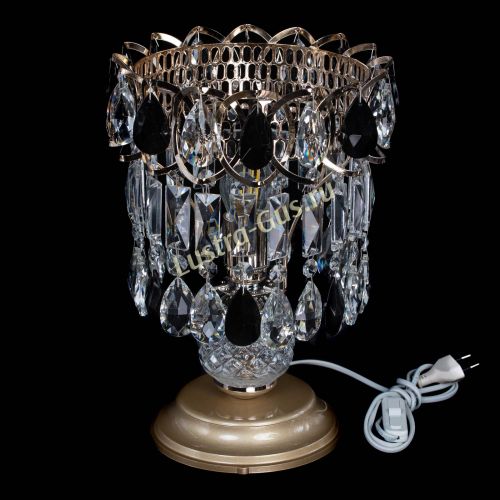 Настольная лампа Астра №1 черная в Симферополе Гусь Хрустальный