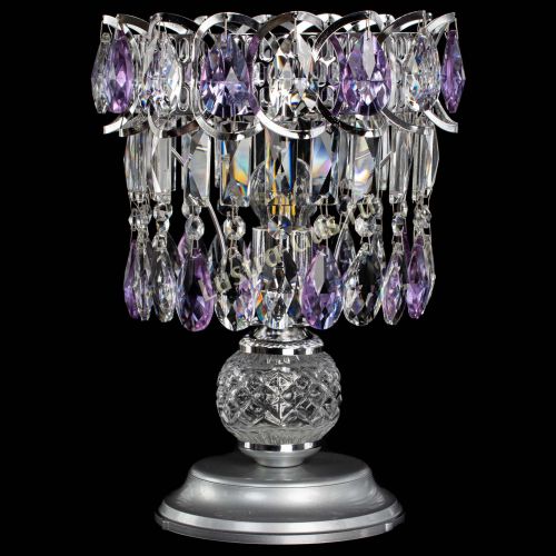 Настольная лампа Астра №1 фиолетовая в Симферополе Гусь Хрустальный