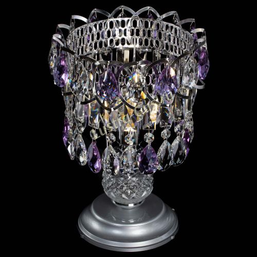 Настольная лампа Астра №1 фиолетовая в Симферополе Гусь Хрустальный