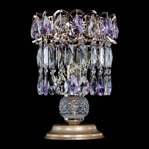 Настольная лампа Астра №1 фиолетовая в Симферополе Гусь Хрустальный