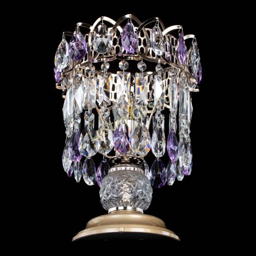 Настольная лампа Астра №1 фиолетовая в Симферополе Гусь Хрустальный