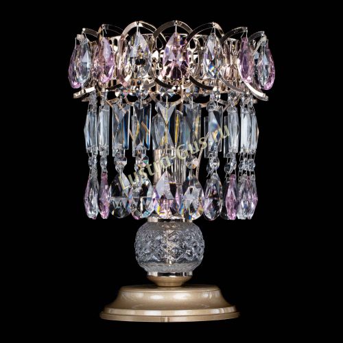 Настольная лампа Астра №1 розовая в Симферополе Гусь Хрустальный