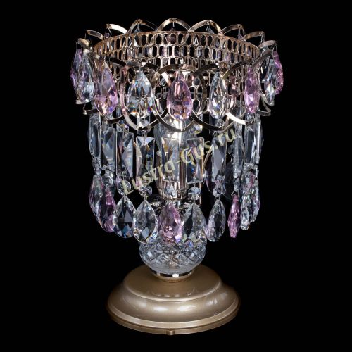 Настольная лампа Астра №1 розовая в Симферополе Гусь Хрустальный