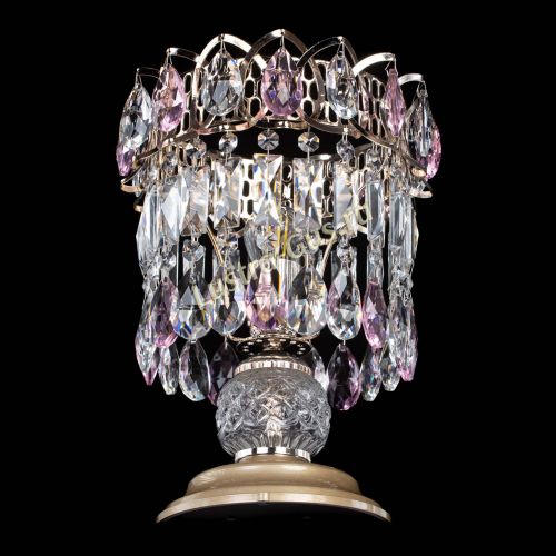 Настольная лампа Астра №1 розовая в Симферополе Гусь Хрустальный