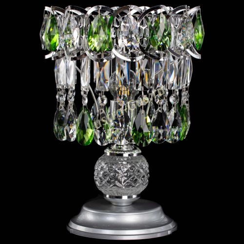 Настольная лампа Астра №1 зеленая в Симферополе Гусь Хрустальный