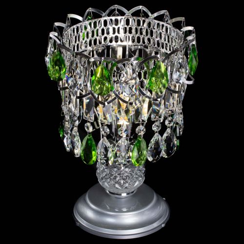 Настольная лампа Астра №1 зеленая в Симферополе Гусь Хрустальный