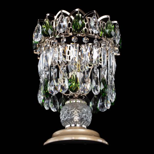 Настольная лампа Астра №1 зеленая в Симферополе Гусь Хрустальный