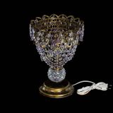 Настольная лампа Астра ажур №1 под бронзу Фиолетовая в Симферополе