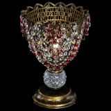 Настольная лампа Астра ажур №1 под бронзу Красная в Симферополе