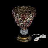 Настольная лампа Астра ажур №1 под бронзу Красная в Симферополе