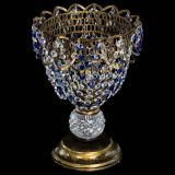 Настольная лампа Астра ажур №1 под бронзу Синяя в Симферополе