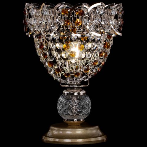 Настольная лампа Астра ажур №1 в Симферополе Гусь Хрустальный