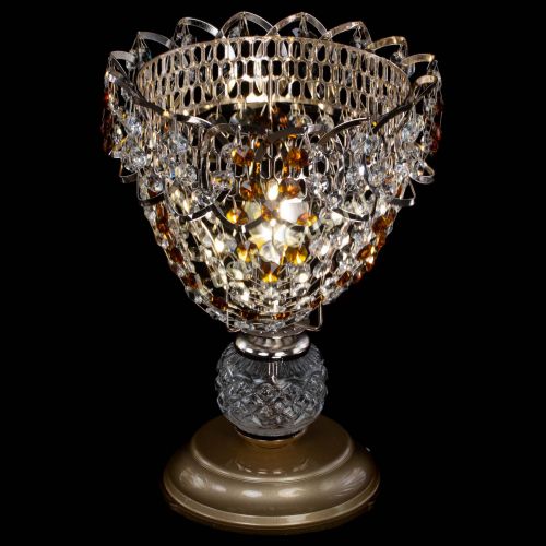 Настольная лампа Астра ажур №1 в Симферополе Гусь Хрустальный