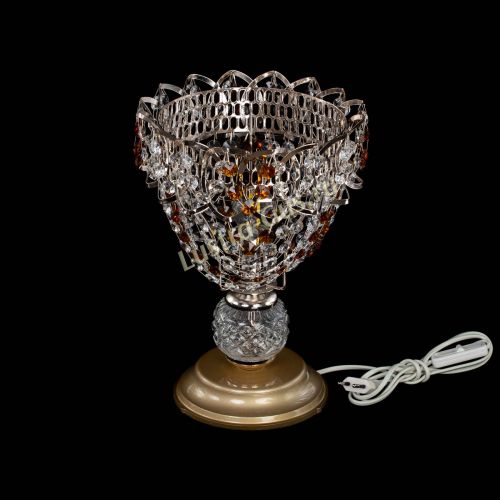 Настольная лампа Астра ажур №1 в Симферополе Гусь Хрустальный