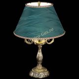 Бронзовая настольная лампа Аврора №3 с абажуром в Симферополе