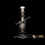 Бронзовая настольная лампа Делия №1 с абажуром в Симферополе