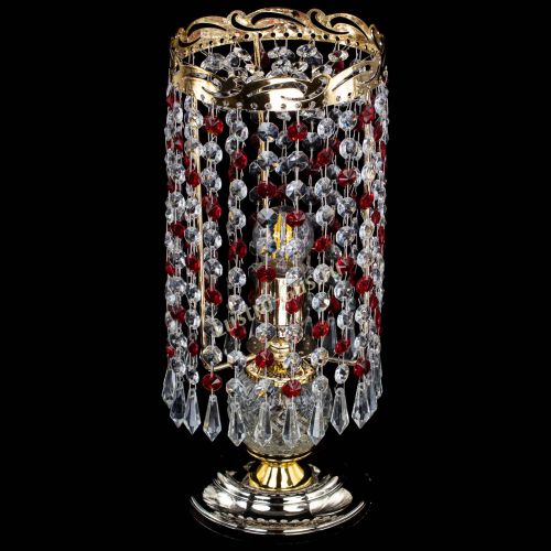 Настольная лампа Диана Карандаш красная в Симферополе Гусь Хрустальный