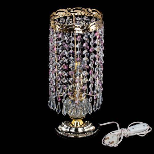 Настольная лампа Диана Карандаш розовая в Симферополе Гусь Хрустальный