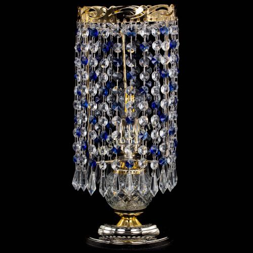 Настольная лампа Диана Карандаш синяя в Симферополе Гусь Хрустальный