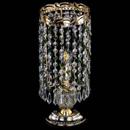 Настольная лампа Диана Карандаш зеленая в Симферополе Гусь Хрустальный