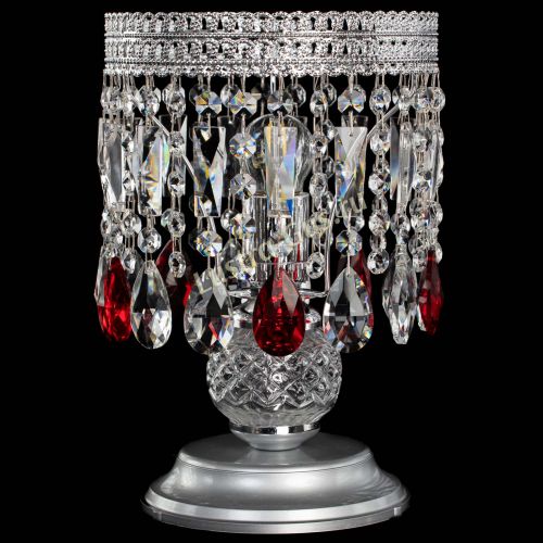 Настольная лампа Флоренция №1 красная в Симферополе Гусь Хрустальный