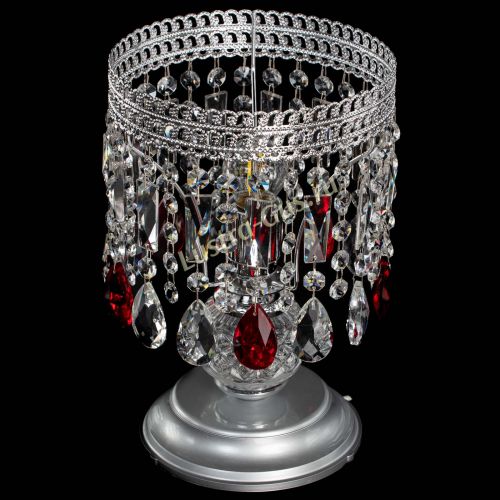 Настольная лампа Флоренция №1 красная в Симферополе Гусь Хрустальный