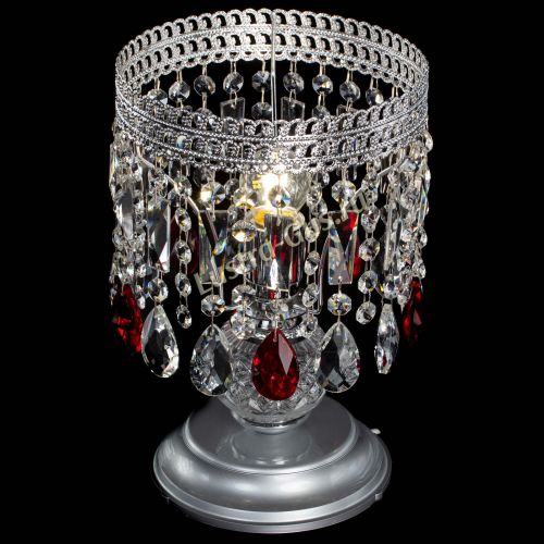 Настольная лампа Флоренция №1 красная в Симферополе Гусь Хрустальный