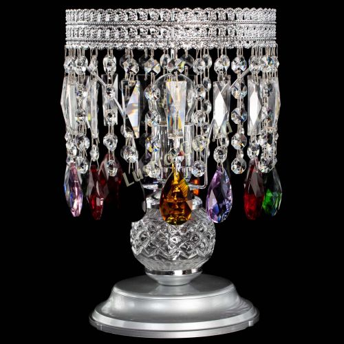 Настольная лампа Флоренция №1 разноцветная в Симферополе Гусь Хрустальный