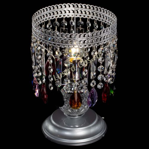 Настольная лампа Флоренция №1 разноцветная в Симферополе Гусь Хрустальный