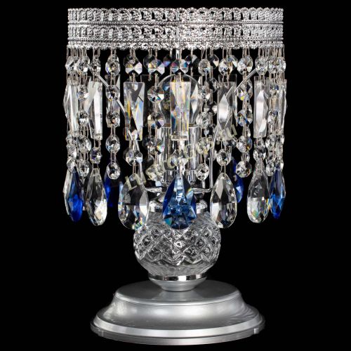 Настольная лампа Флоренция №1 синяя в Симферополе Гусь Хрустальный