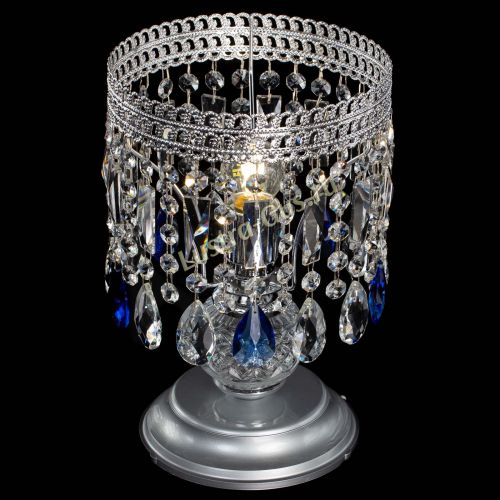 Настольная лампа Флоренция №1 синяя в Симферополе Гусь Хрустальный