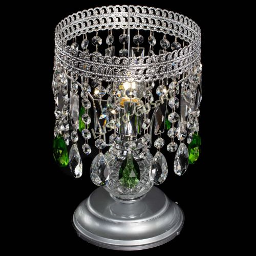 Настольная лампа Флоренция №1 зеленая в Симферополе Гусь Хрустальный