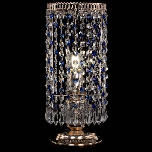 Настольная лампа Кольцо с карандашами синяя в Симферополе Гусь Хрустальный