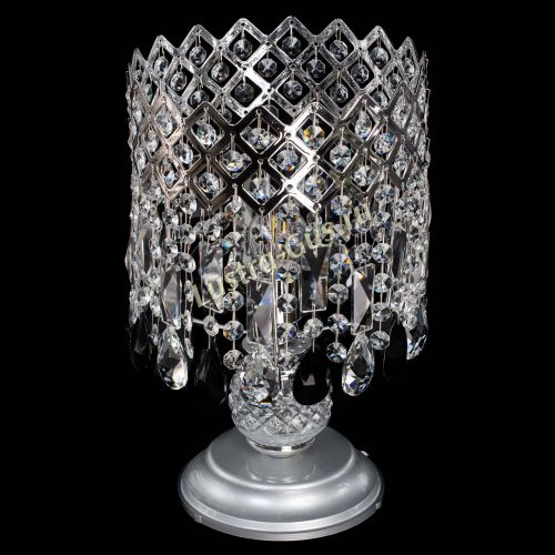 Настольная лампа Корона №1 черная в Симферополе Гусь Хрустальный