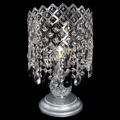 Настольная лампа Корона №1 черная в Симферополе Гусь Хрустальный