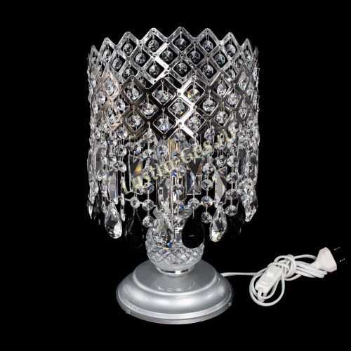 Настольная лампа Корона №1 черная в Симферополе Гусь Хрустальный