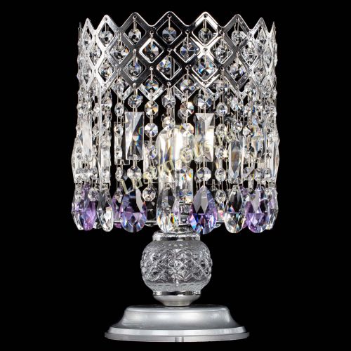 Настольная лампа Корона №1 фиолетовая в Симферополе Гусь Хрустальный
