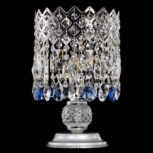 Настольная лампа Корона №1 синяя в Симферополе Гусь Хрустальный