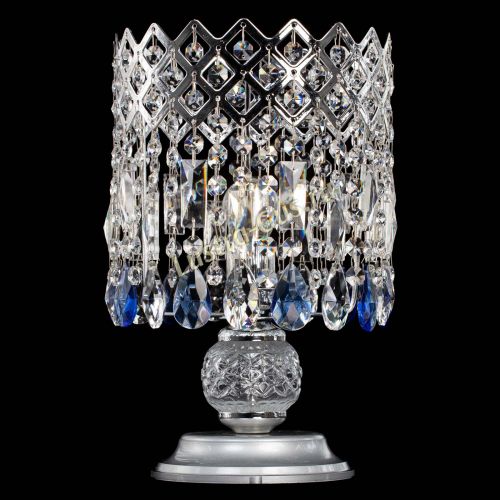 Настольная лампа Корона №1 синяя в Симферополе Гусь Хрустальный