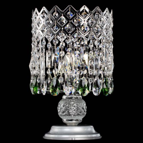 Настольная лампа Корона №1 зеленая в Симферополе Гусь Хрустальный