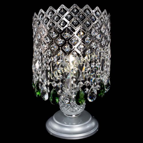 Настольная лампа Корона №1 зеленая в Симферополе Гусь Хрустальный