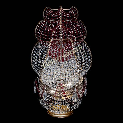 Настольная лампа Корвет № 2 Венеция красный в Симферополе Гусь Хрустальный