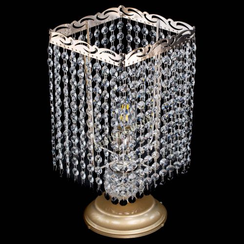 Настольная лампа Квадрат оптикон №1 черная в Симферополе Гусь Хрустальный