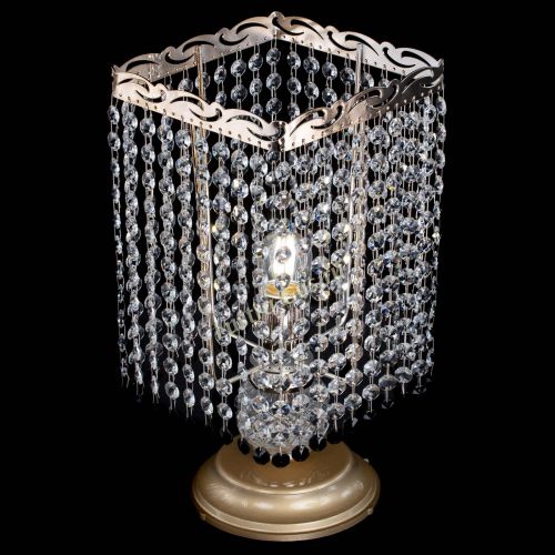 Настольная лампа Квадрат оптикон №1 черная в Симферополе Гусь Хрустальный