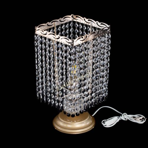 Настольная лампа Квадрат оптикон №1 черная в Симферополе Гусь Хрустальный