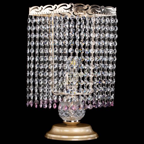 Настольная лампа Квадрат оптикон №1 розовая в Симферополе Гусь Хрустальный